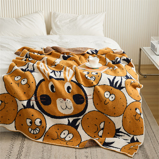 Pure Cotton Kids Blanket Soft and Warm Throw Blanket 130 x 160 CM