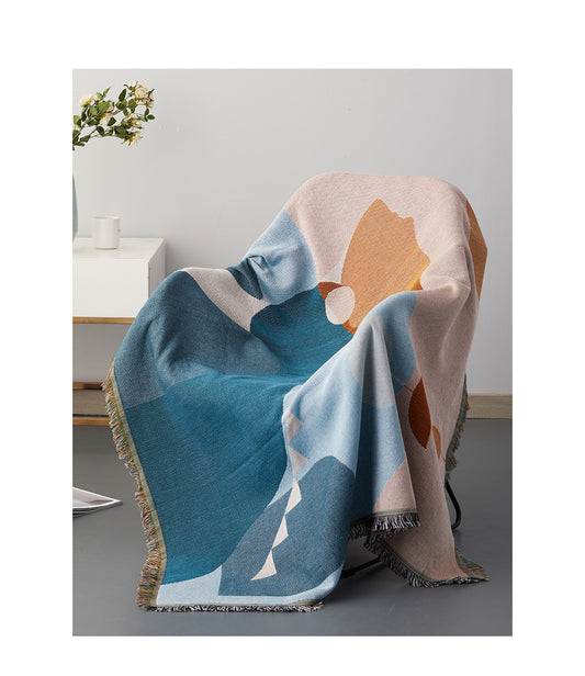 Abstract Throw Sofa Blanket & Picnic Towel