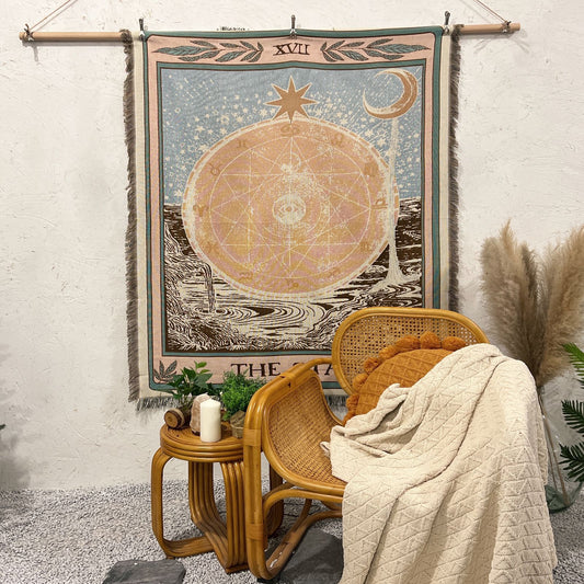 The Star Woven Throw Blanket Picnic Blanket Sofa Covers 130 x 160 CM