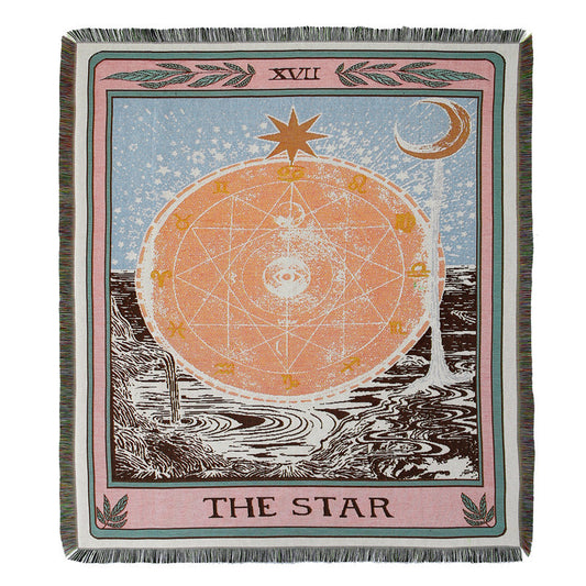 The Star Woven Throw Blanket Picnic Blanket Sofa Covers 130 x 160 CM