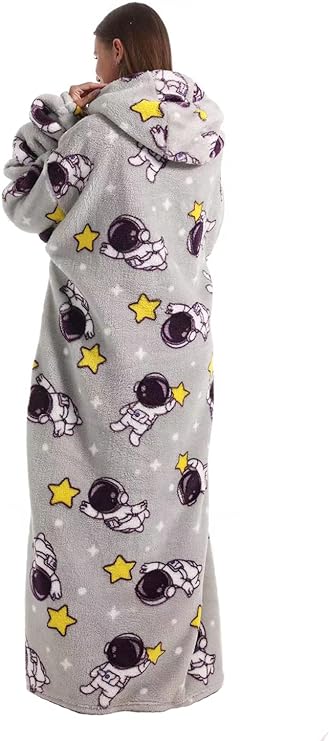 Extra Long Wearable Blanket Hoodie 140 cm
