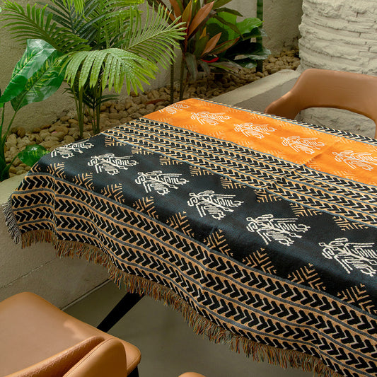 Boho Woven Throw Blanket Picnic Blanket Couch Throws 130 x 160 CM