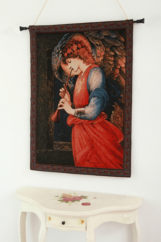 Edward Burne-Jones ANGEL BELGIAN Jacquard WOVEN Finished 68 x 108 cm