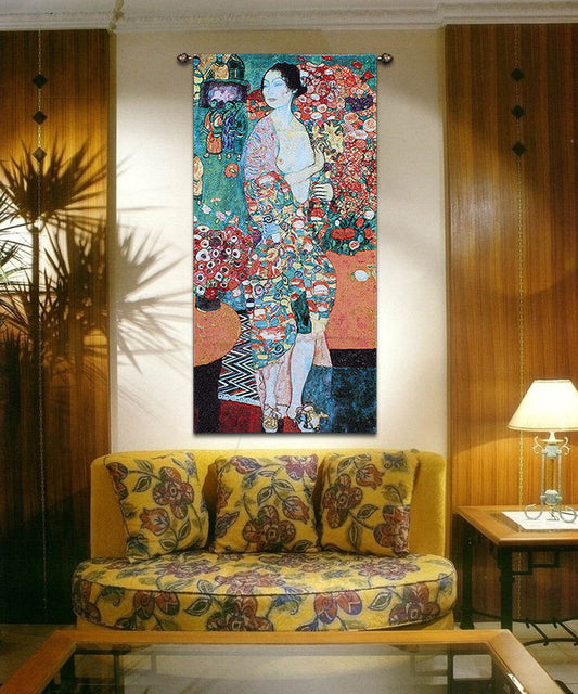 Gustav Klimt The Dancer - Tapestry Wall Hanging Wall Arts 70 x 145 cm