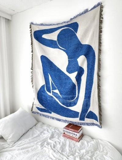 Boho Woven Throw Blanket Picnic Blanket Couch Throws 130 x 160 CM