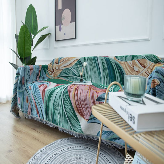 Tropical Rain Forest Jacquard Woven Blankets