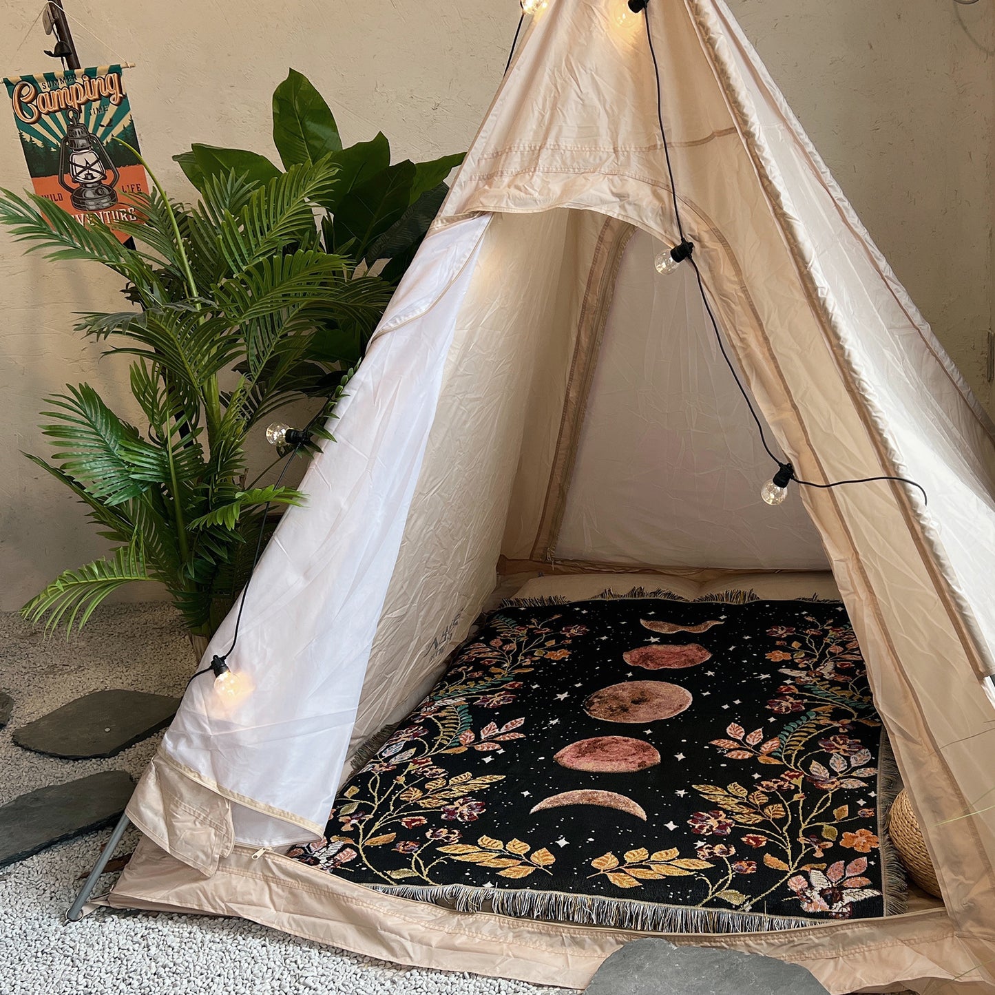 Woven Tapestry Throw Blanket Picnic Blanket Sofa Covers 130 x 160 CM