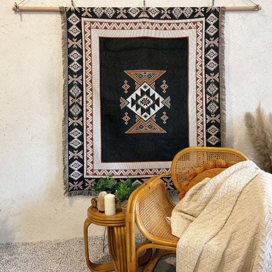 Boho Wovne Throw Blanket Picnic Blanket Sofa Covers 130 x 160 CM