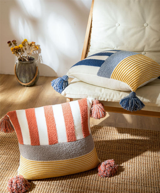 Woven Boho Cushion Cover Home Decorative Pillow Case 45 x 45 CM