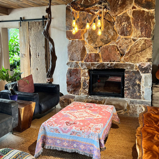 Woven Tapestry Throw Blanket Picnic Blanket Sofa Covers 130 x 160 CM