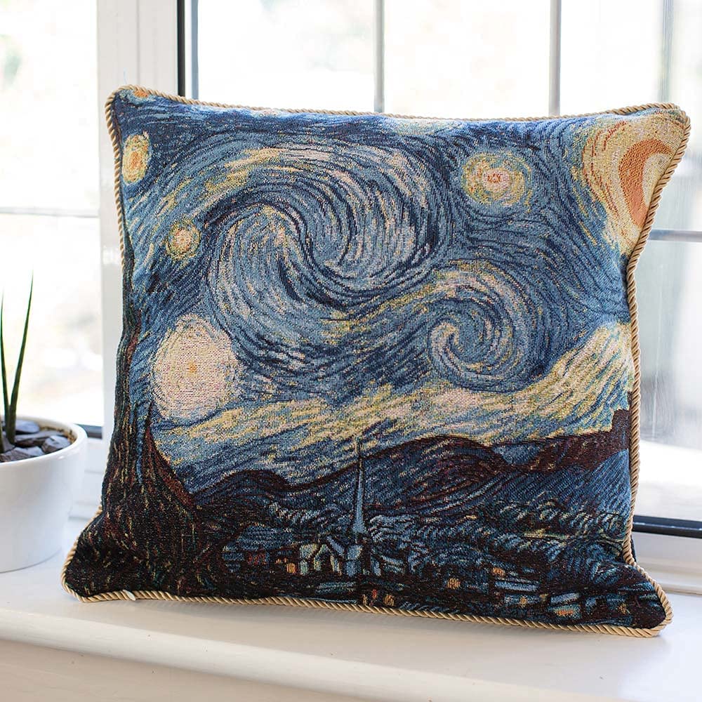 The Starry night by Vincent Van Gogh Throw Pillowcase 45 X 45 CM