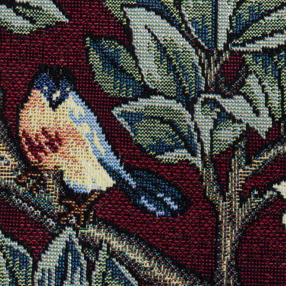 William Morris Tree of Life Tapestry Wall Hanging | Vintage Woven Wall Art Home Decor Red