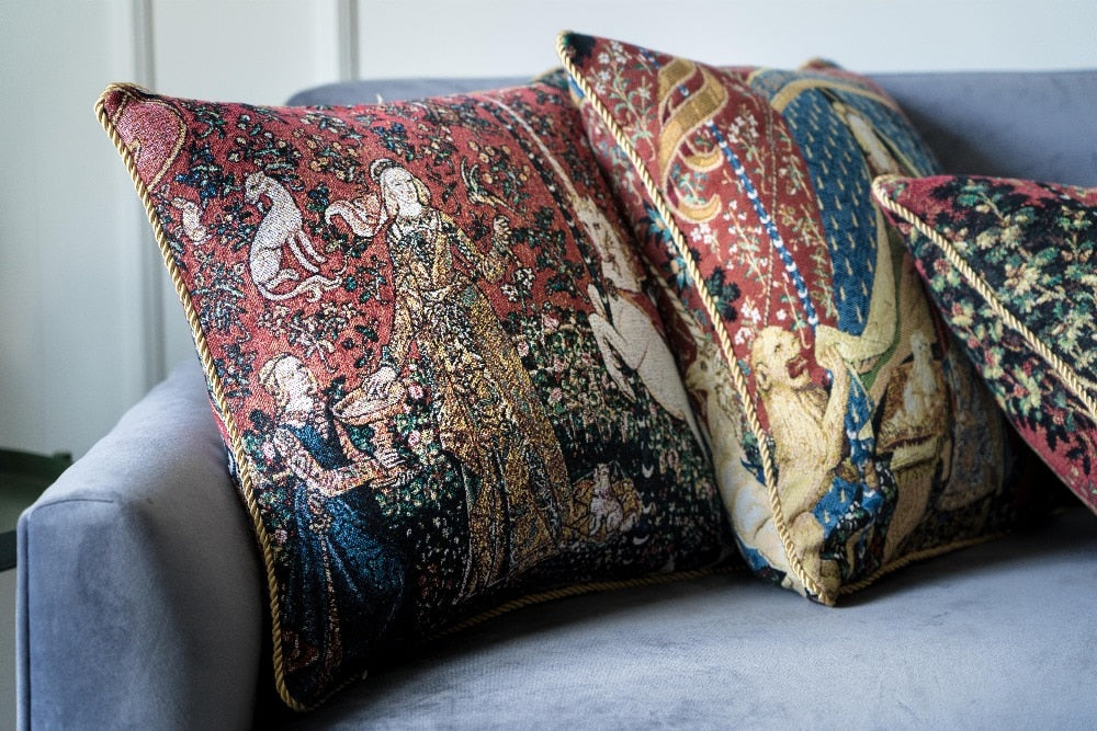 Lady And Unicorn - Cushion Cover Art 45CM*45CM