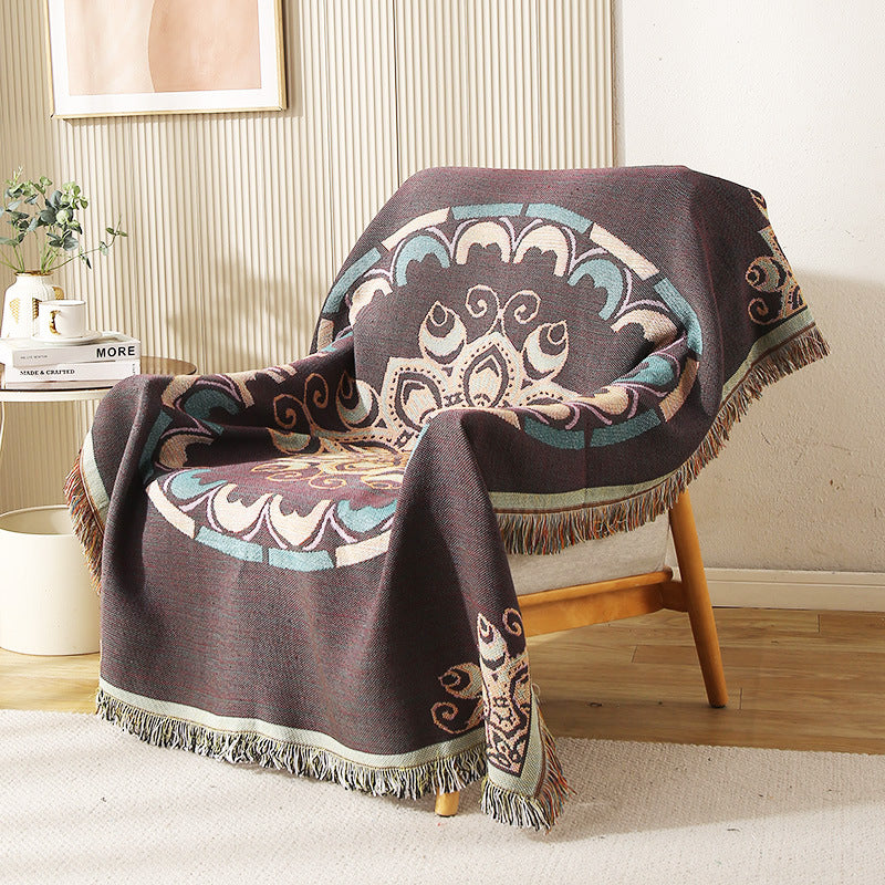 Double Sided Throw Sofa Blanket & Picnic Towel