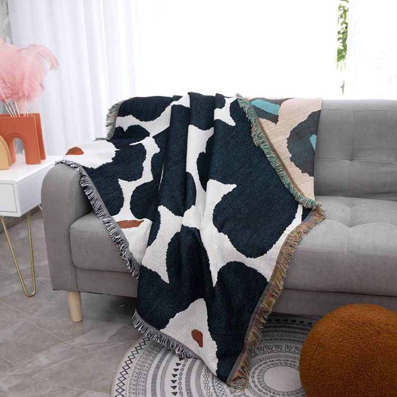 Poppy Flower Throw Sofa Blanket & Picnic Towel