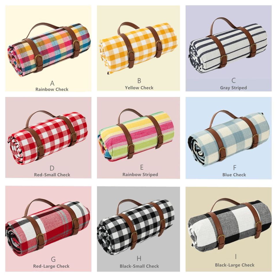Outdoor Waterproof Picnic Camping Blanket Multi Colours 150*200CM