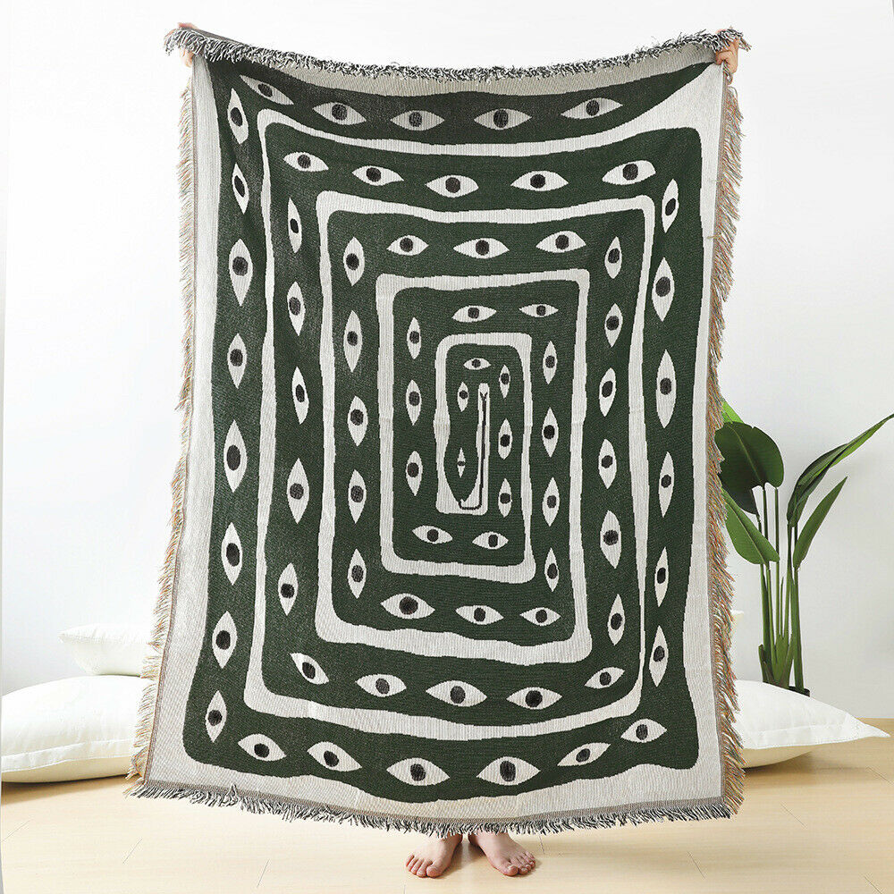 Fall Leaves Soft Cotton factory Picnic Blanket - Matisse Woven Throw Blanket - Black And White Wall Hanging Tapestry