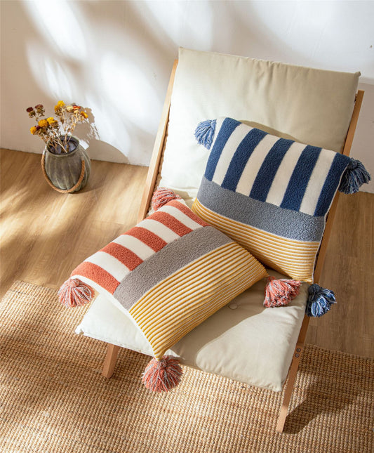 Woven Boho Cushion Cover Home Decorative Pillow Case 45 x 45 CM