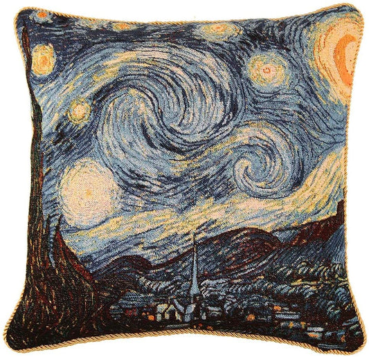 The Starry night by Vincent Van Gogh Throw Pillowcase 45 X 45 CM