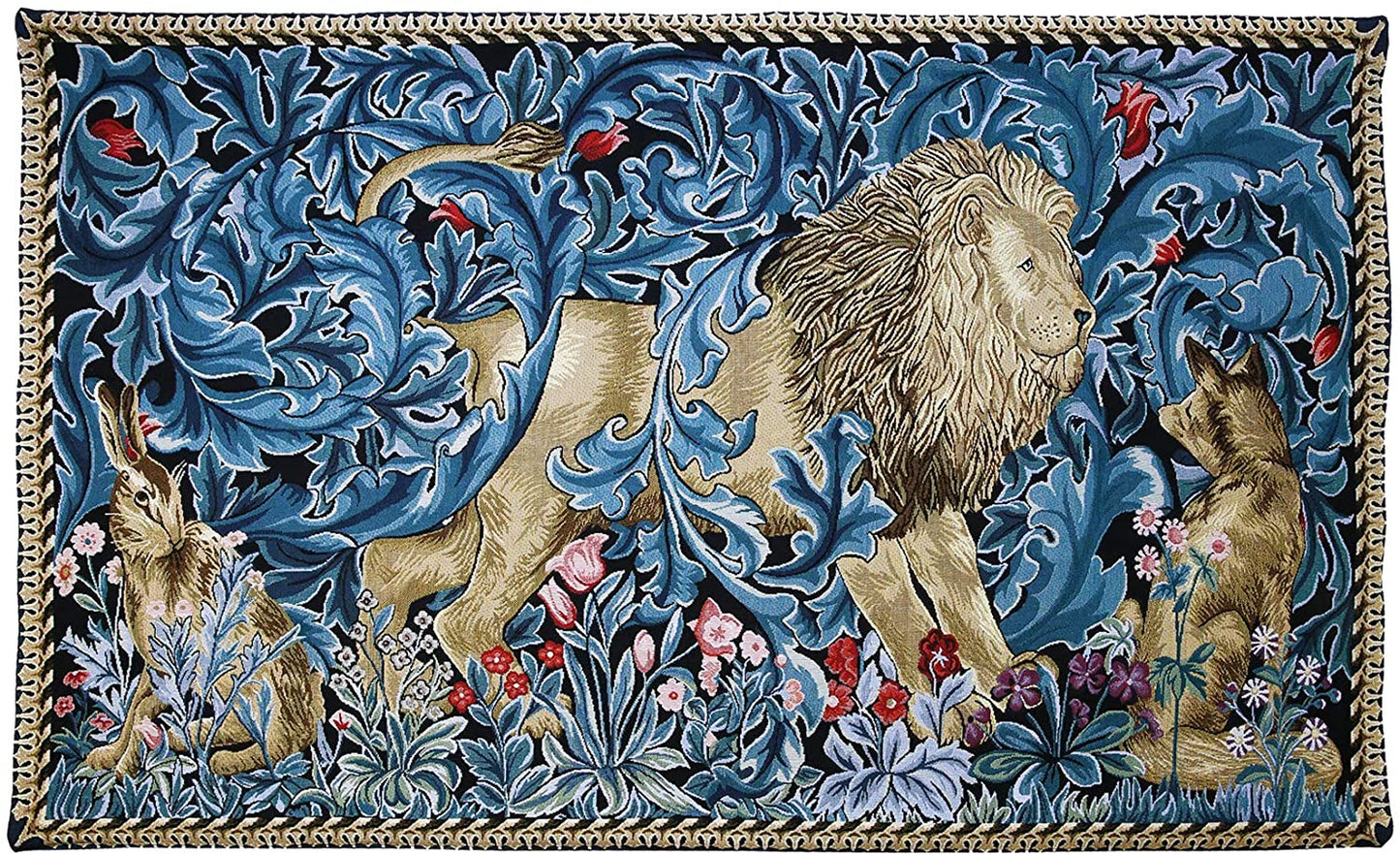 The Forest - Lion tapestry Home Decoration 139 x 87 cm