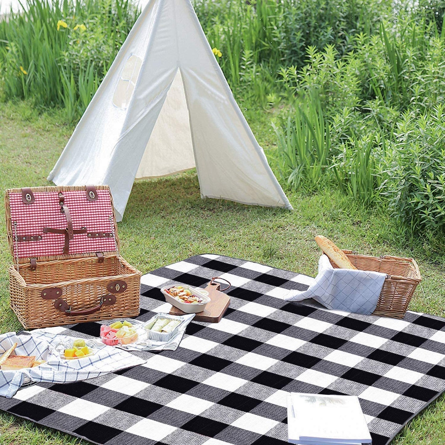 Large Outdoor Waterproof Picnic Camping Blanket Multi Colours 200*200CM