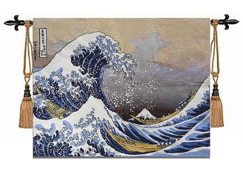 GREAT WAVE OFF KANAGAWA-Tapestry Wall Hanging Wall Arts 70 X 100 CM